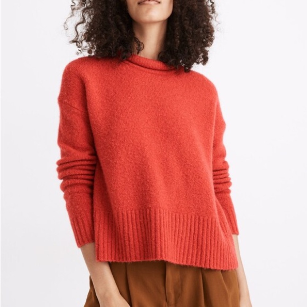 Madewell Fulton Pullover Sweater in Vintage Dahlia